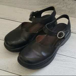 Dansko Mary Jane Clogs Black